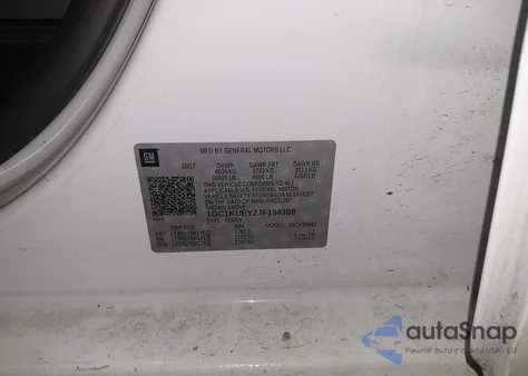 2018 Chevrolet Silverado 2500Hd Wt from USA, damaged, VIN 1GC1KUEY2JF154308